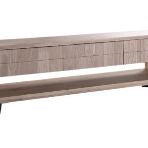 MUEBLE TV MADERA MACIZA NATURAL 180 CM