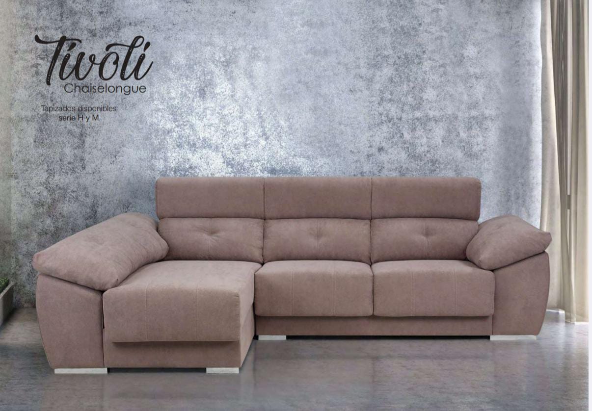 CHAISELONGUE TIVOLI 285X170 RECLINABLE DESLIZANTE + ARCON (ver colores)