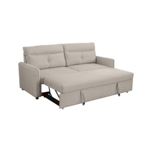 SOFÁ CAMA EXTRAIBLE 210CM BEIGE MOD LORCA