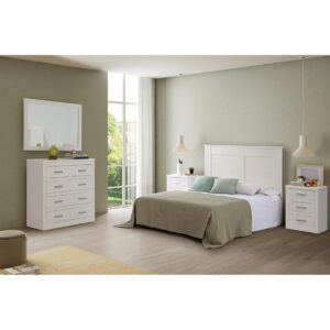 PACK DORMITORIO MADERA BLANCO MOD NEVADA