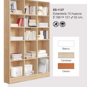 ESTANTERIA LIBRERIA 186X122X33 GP 271(Ver más colores)