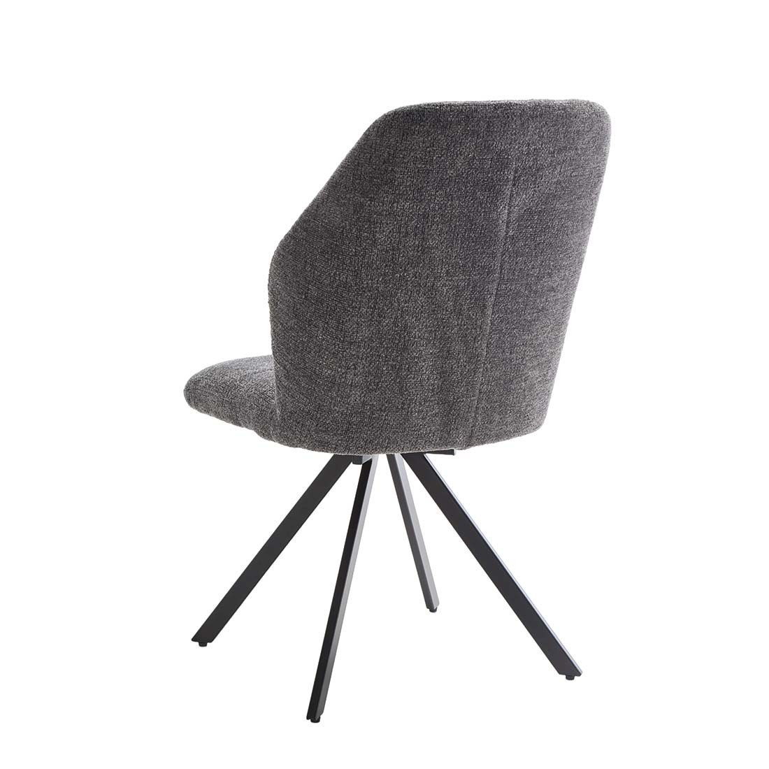 SILLA GIRATORIA TELA GRIS - Imagen 3