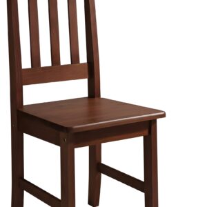 SILLA MADERA DE PINO COLOR NOGAL