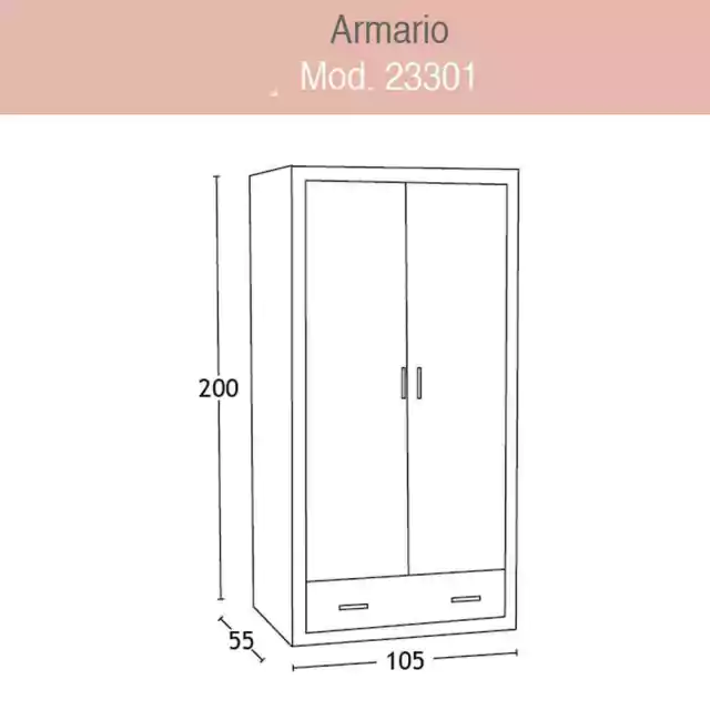 ARMARIO BLANCO MADERA (ver medidas) - Imagen 5