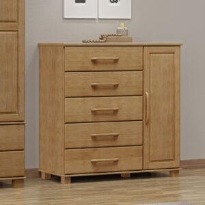 COMODA MADERA FRESNO 5+1 CAJONES
