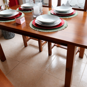 MESA DE MADERA MACIZA DE PINO (A medida/varios colores)