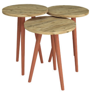 SET MESAS DE CENTRO GP 171 COLOR ROBLE SAFIR