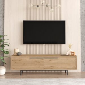 MUEBLE TV GQ 024 ROBLE SEPET 2 PUERTAS 160 CM