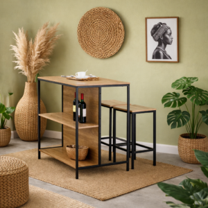 SET MESA + 2 TABURETES GQ 247