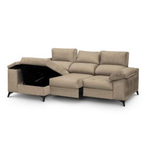CHAISELONGUE MOD HUGO CAMA + ARCON + ARCON EN BRAZO 265 CM (VER MAS COLORES)